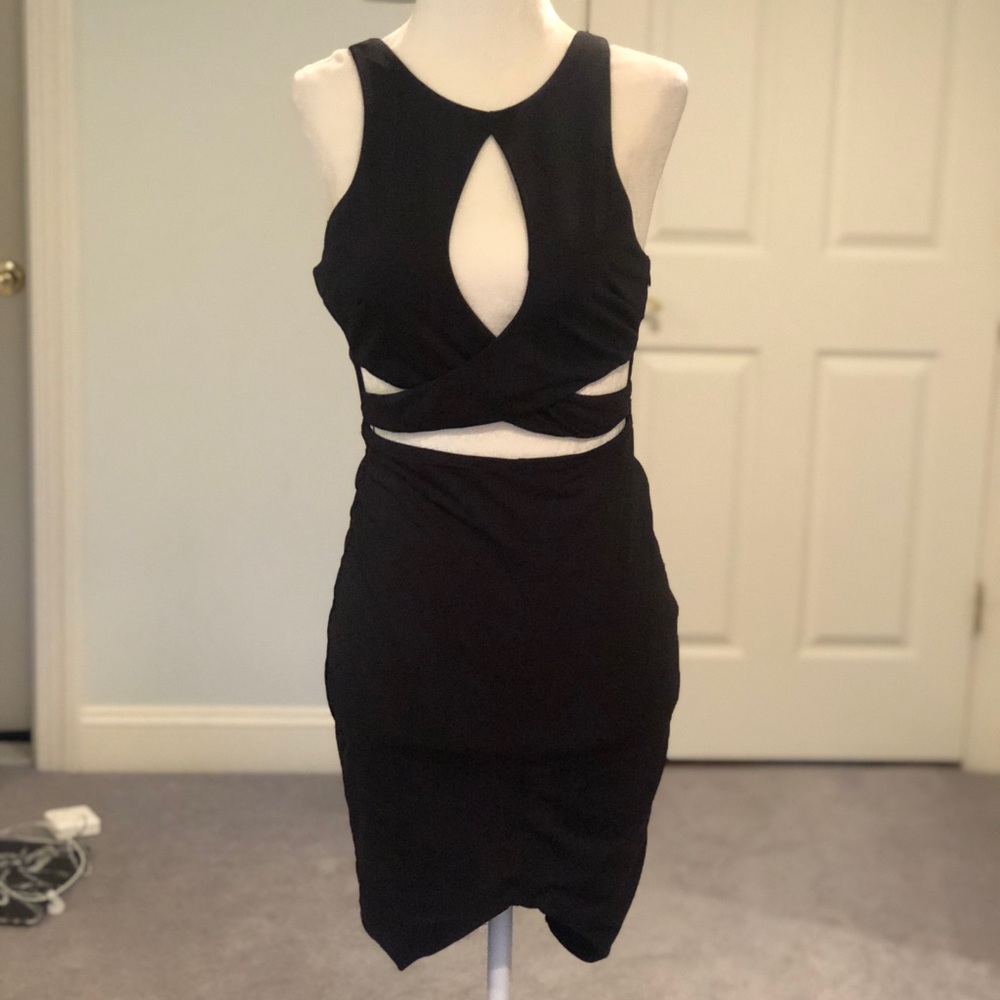 Black body con cut out dress